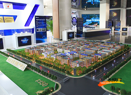 固安卫星导航产业园模型。李艳 摄