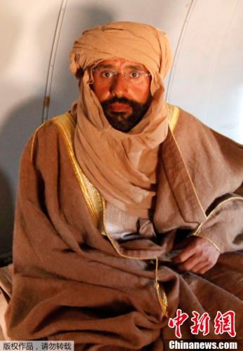 资料图:卡扎菲次子赛义夫。