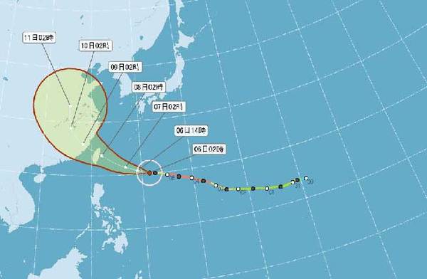 台风苏迪罗瞬间阵风达17级 台湾今天海陆警
