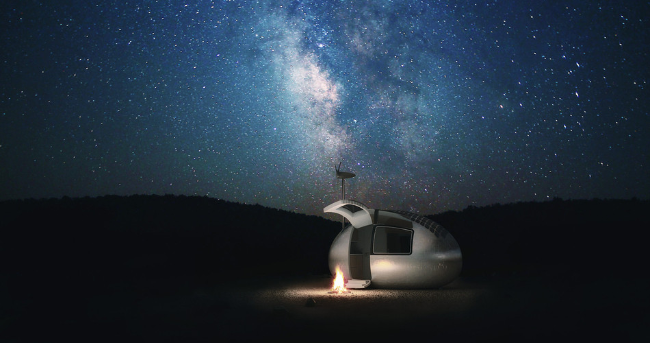 捷克公司推自供能低功耗胶囊小屋 可躲避世界末日