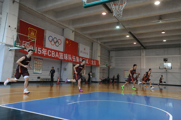 高清:CBA体测北京辽宁参加专项测试 队员全部