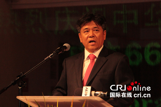 　李金章大使在致辞中讲话　