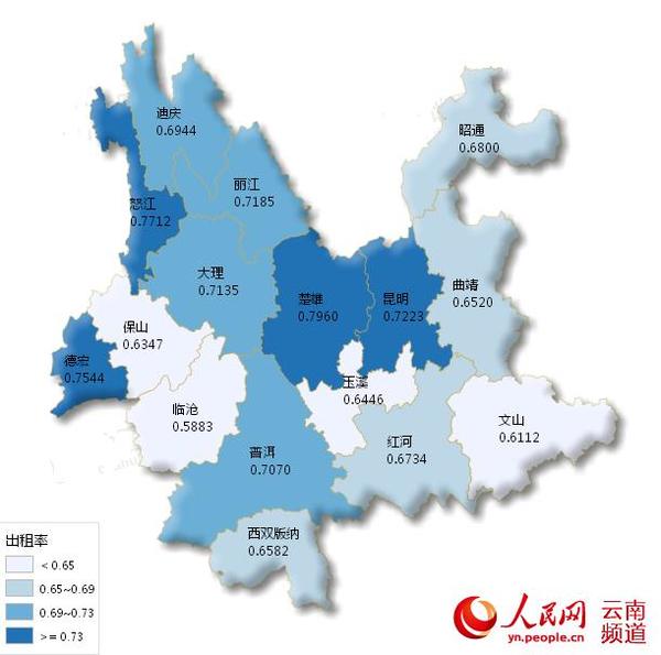 云南各州市人口_云南省16州市人口排行榜,丽江第几名