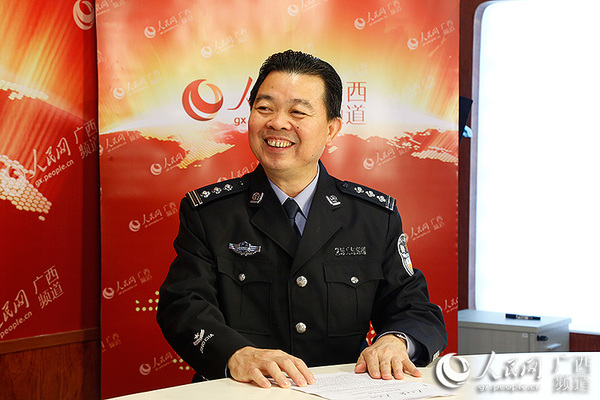 广西武宣县公安局局长詹德冠接受人民网专访
