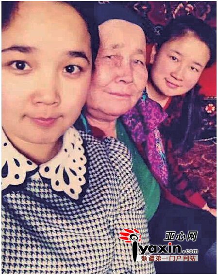 卡丽汗和两个女儿。本人提供