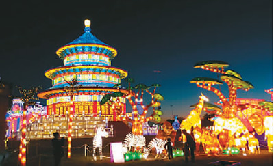 自贡彩灯闪耀休斯敦|展出|彩灯