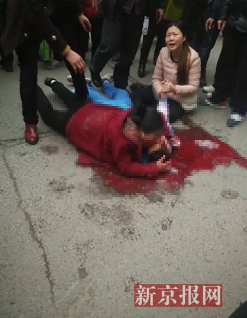 事发现场。目击者供图