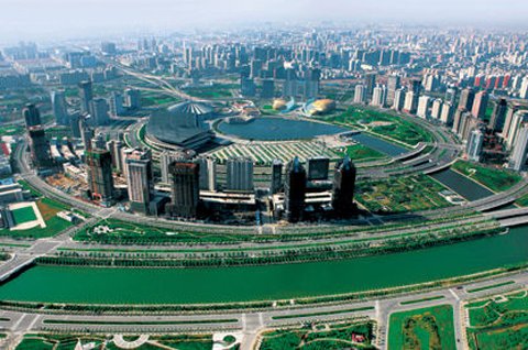 郑东新区俯瞰。图片来自网络