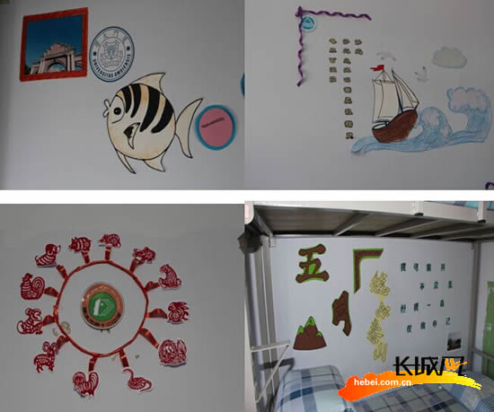 衡水市第十三中学学生宿舍里充满创意。李成刚 提供