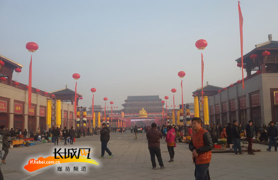 规模庞大、气势恢宏的“中国红木城”。长城网 刘振山 摄