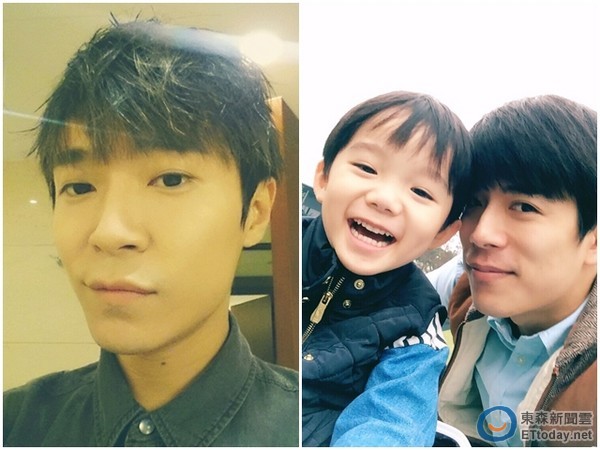 青峰与家凯的儿子感情相当好。(图/取自青峰、家凯微博)