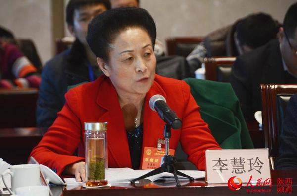 宝鸡代表团代表李慧玲