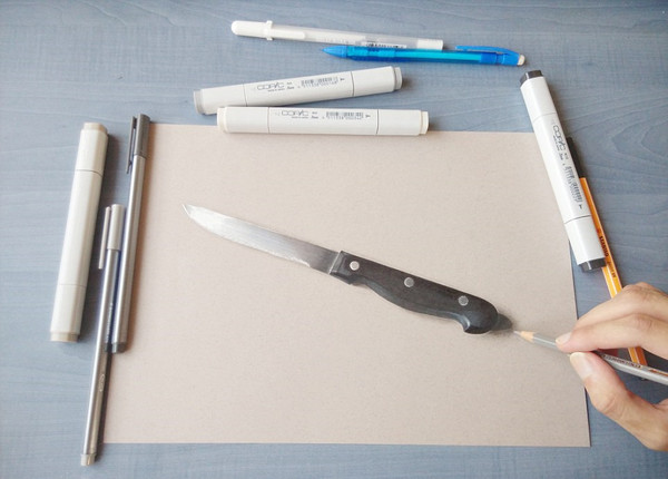 画家又拿出了刀(网页截图)