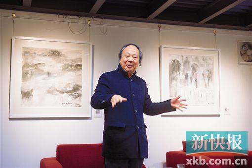 ■刘佑局作品在羊晚创意园展出。新快报记者 夏世焱/摄