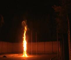 瑞海1号监控视频 40Kg桶装硝化棉燃烧实验