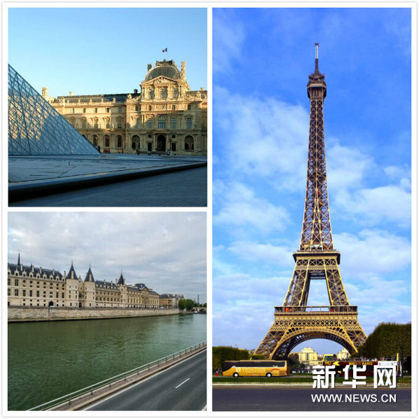 卢浮宫、塞纳河畔、埃菲尔铁塔（拼图）