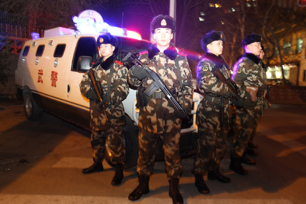 武警北京总队特勤分队官兵枕戈待旦。郑光傲摄