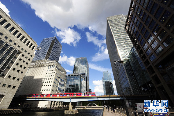 这是2011年7月6日拍摄的英国伦敦新金融城。 新华社记者曾毅摄