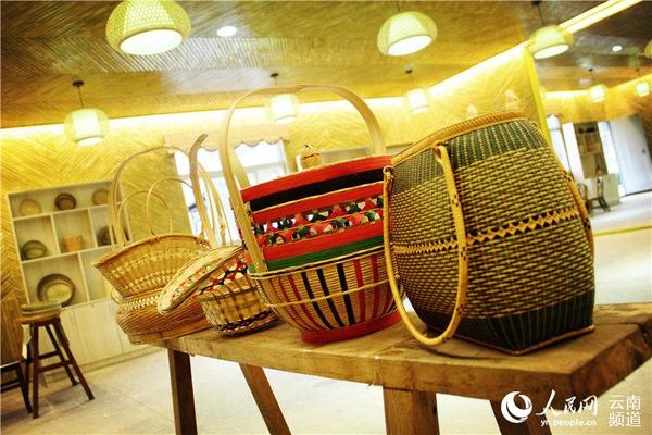 当地生产上百种竹编制品 人民网 薛丹 摄