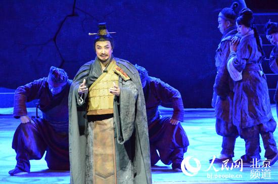 原创历史秦腔《大秦文公》剧照。人民网尹星云 摄