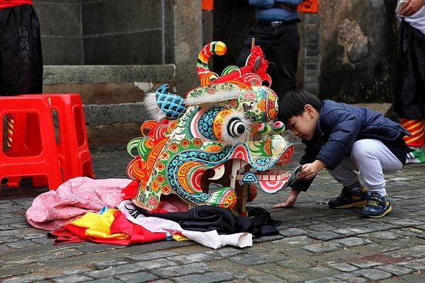 东莞民间神秘祈福仪式：麒麟舞