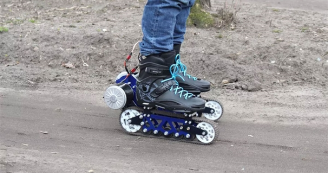 比滑板鞋更时尚的纯电动全地形轮滑鞋