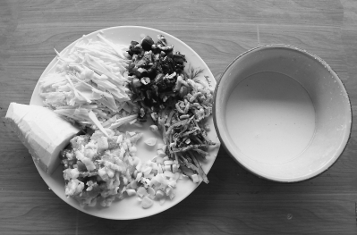 制作冬笋冻的基本食材。