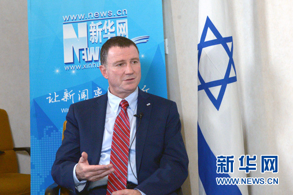 以色列议长埃德尔斯坦接受新华网专访。新华网记者陈杰摄
