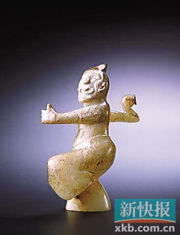 ■东汉玉雕说唱舞人