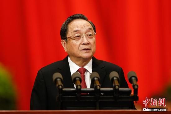 资料图：中共中央政治局常委、全国政协主席俞正声。中新社记者 盛佳鹏 摄