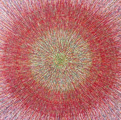 孟禄丁 元速no0921 布面丙烯 200x200cm 2009