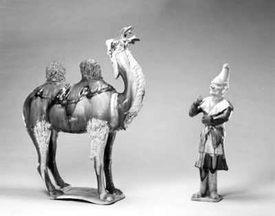 　　三彩胡人牵骆驼俑（现藏故宫博物院）