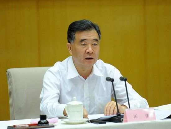 2013年5月16日,国务院召开贯彻实施《中华人民共和国旅游法》电视电话会议。图为国务院副总理汪洋作重要讲话。