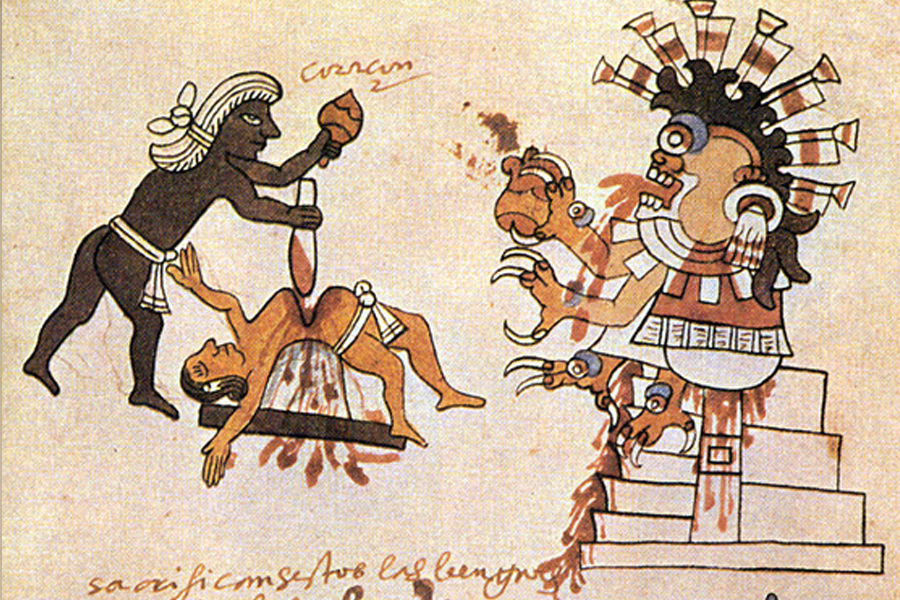 墨西哥与世隔绝的古老部落Xiximes族和Acaxées族也有着令人恐怖的习俗——吃人祈祷丰收。考古学家在杜兰戈州山找到30多根人骨，其中80%的骨头都被烹煮和切割过。族人相信食用敌人尸体，并以清洗干净的人骨祭祀，可确保部落来年风调雨顺、五谷丰登。