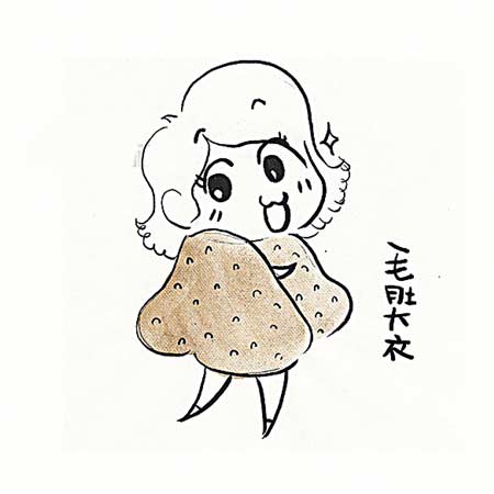 麻辣女生画出"食尚"大片:毛肚变大衣 鸭肠变围巾