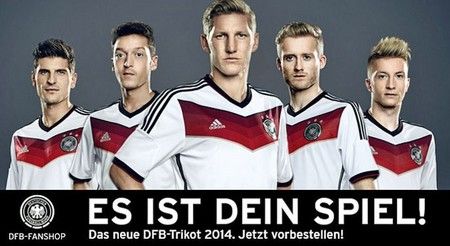 德国公布巴西世界杯主场球衣 白衣白裤颠覆传