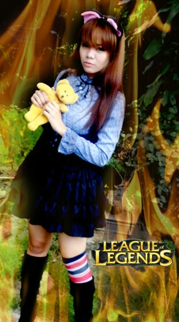 韩国<em>靓妹</em>扮性感好运姐!<em>英雄</em>联盟精彩COS欣赏