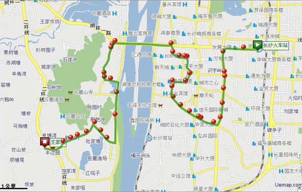 红网长沙11月21日讯,要说长沙最绕的公交车,众多网友推出长沙火车站