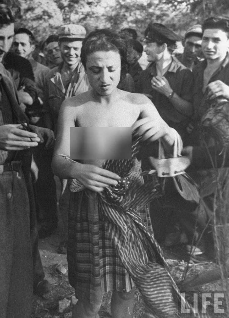 法军如此惩罚二战<em>女法奸</em>:扒光衣服剃光头(组