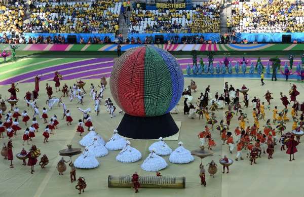 2014巴西世界杯开幕式表演精彩瞬间