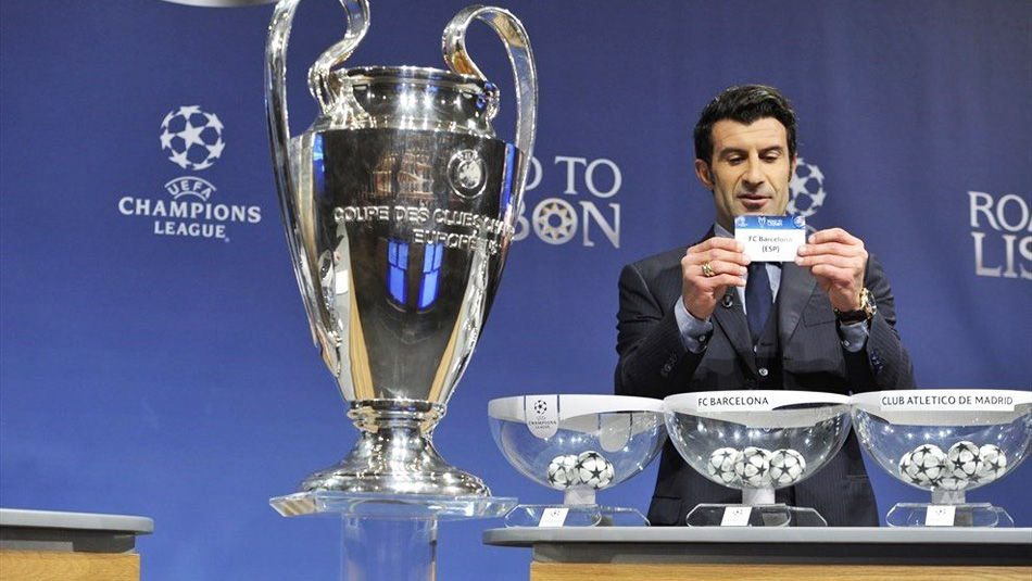 欧冠抽签-巴萨曼城强强对话 枪手连续2年碰拜