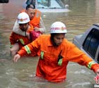 广东韶关暴雨致城区内涝
