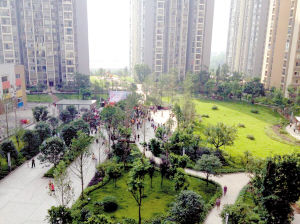 校园    古渡社区古渡春色小区 睦邻中心就像高档小区会所,一家人都能