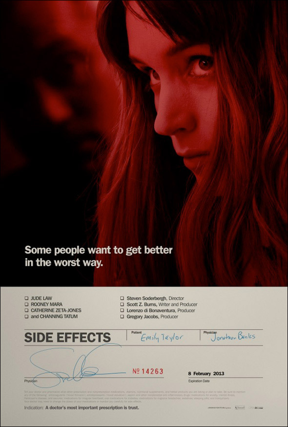 电影《副作用》曝最新海报 女主角鲁妮·玛拉