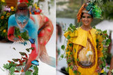 2011年11月26日，一场生态时装秀在哥伦比亚的卡利市举行，展出的所有服装都是用天然材料和活植物制作的。
