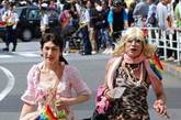 当地时间2012年4月29日，日本东京，2012东京同性恋大游行举行，参加者穿着奇装异服惹人注目。