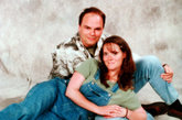 Joe与妻子年轻时的照片。