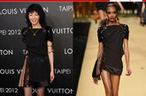 张曼玉此次身着LV2009春夏系列的亮片礼服参加开幕庆典，一向在造型上颇有个人心得的她选择了一双反季节的黑色毛毛短靴作为搭配，十分抢眼。
