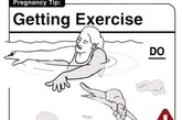 怀孕后你仍可运动，游泳是不错的运动方式，不仅利于妈妈顺产，而且可以缓解多种孕期不适。但是，高空跳伞这么酷的运动对孕妈妈是禁止的运动。