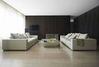 铁刀木结合浅色地板 西班牙黑白现代简约公寓（图）